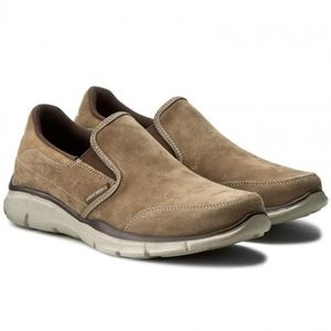 Skechers Sport Men's Equalizer Mind Game Slip-On Loafer 8.5       Brown suede
